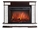 Портал Firelight Scala 25 камень сланец скалистый белый, шпон тёмный дуб