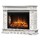 Портал Firelight Scala 30 камень сланец скалистый белый, шпон белый дуб